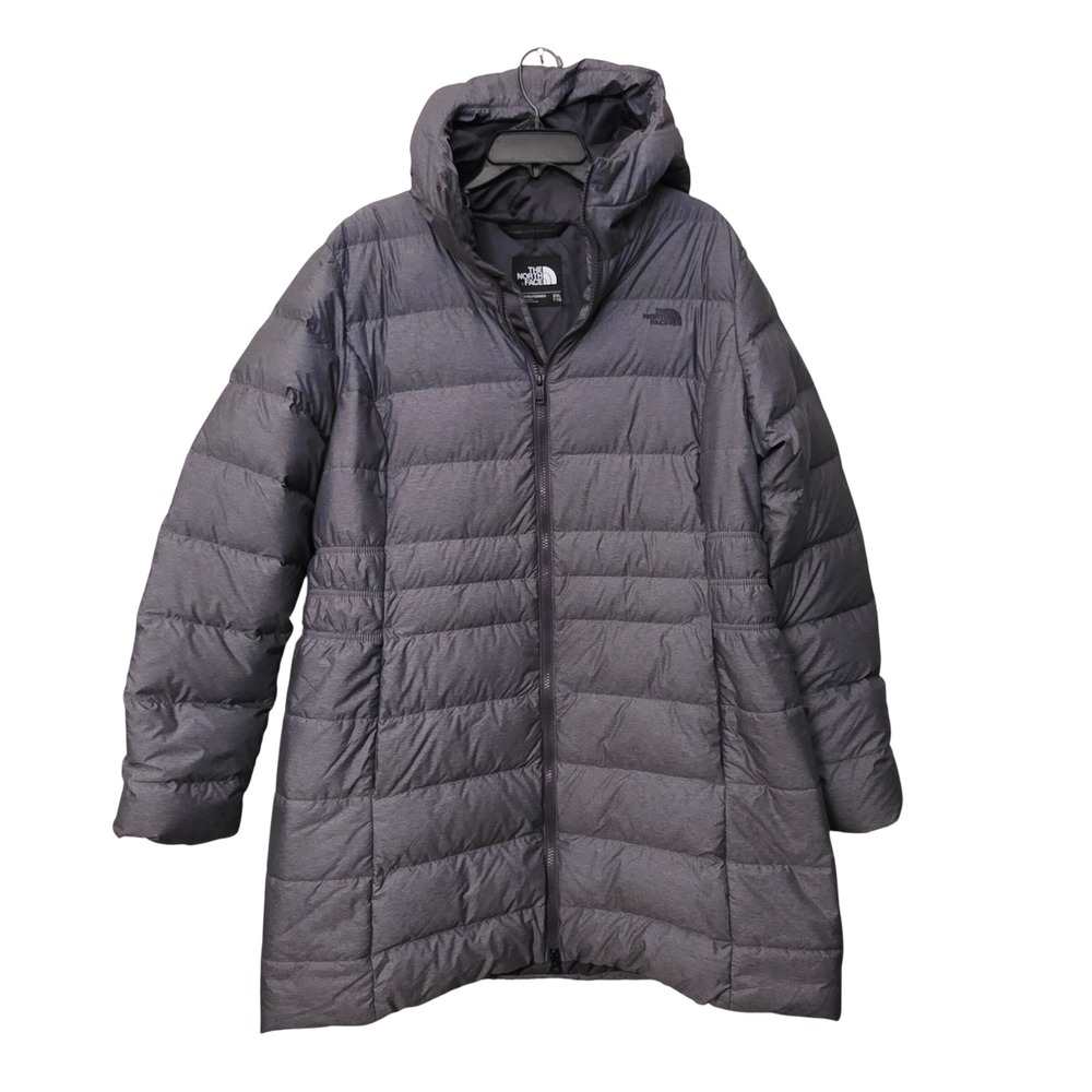 The North Face Gotham Parka II Heathered Grey 550 Down Puffer Jacket NF0A35BV